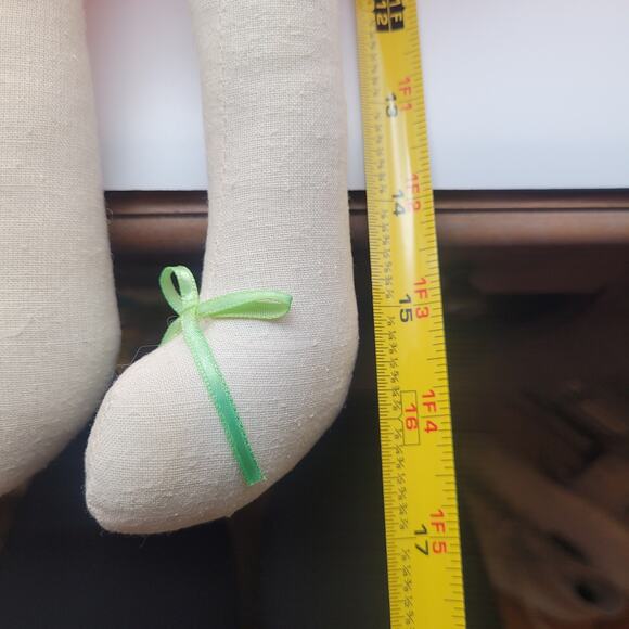 Vintage Halloween Nostalgic Bunny Rabbit Dressed As Pumpkin Outfit Puffy Plush - Picture 7 of 7